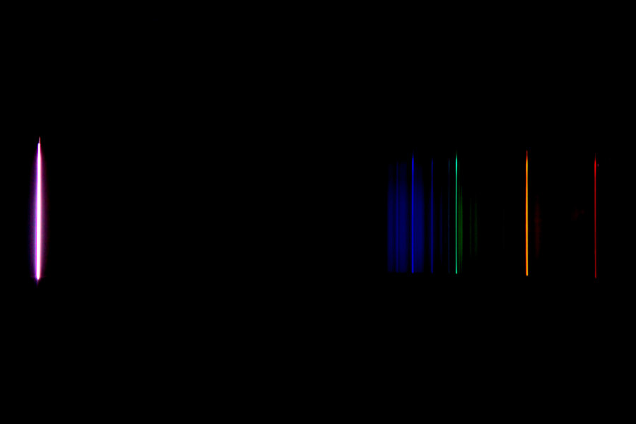 image of a light spectrum